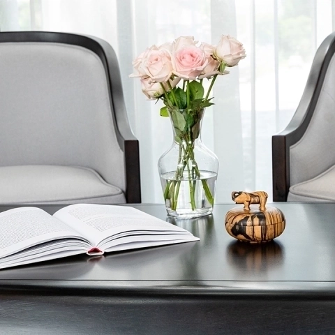 Zippy handcrafted Boxes & Jars, styled in an interior