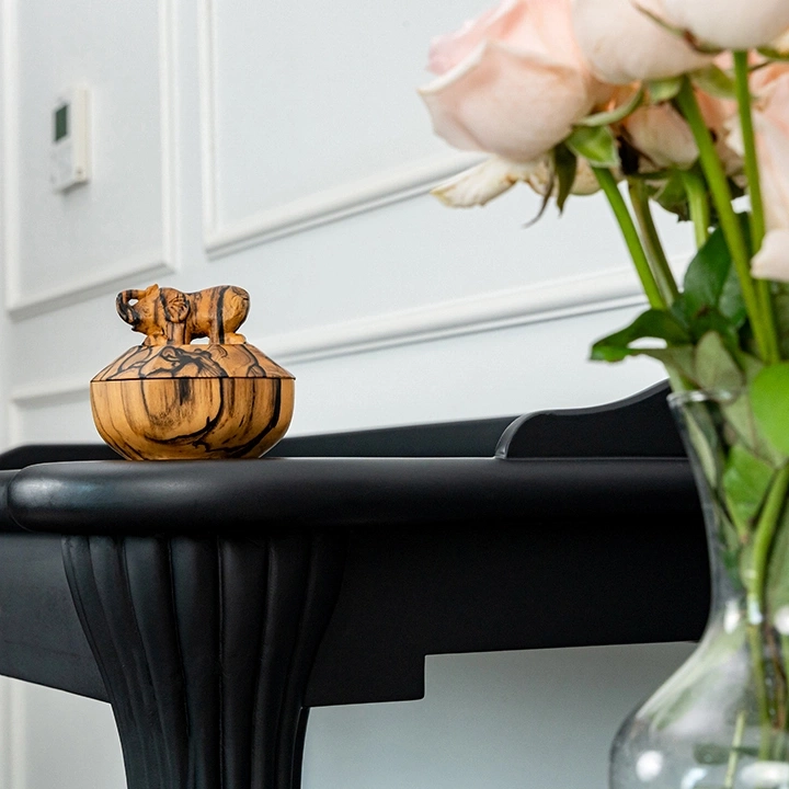 Toffee handcrafted Boxes & Jars, styled in an interior