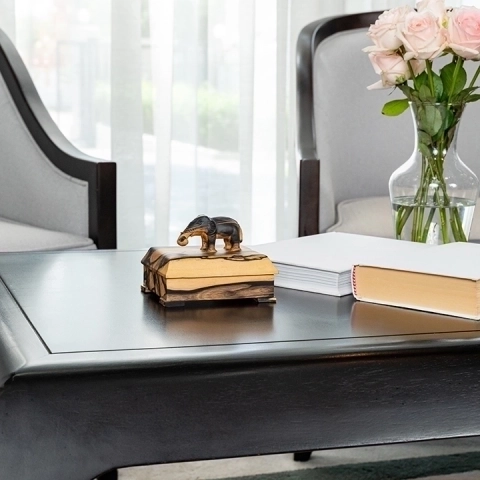 Blinky handcrafted Boxes & Jars, styled in an interior