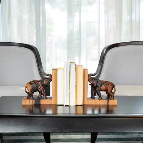 Ele Fante handcrafted Book Stands, styled in an interior
