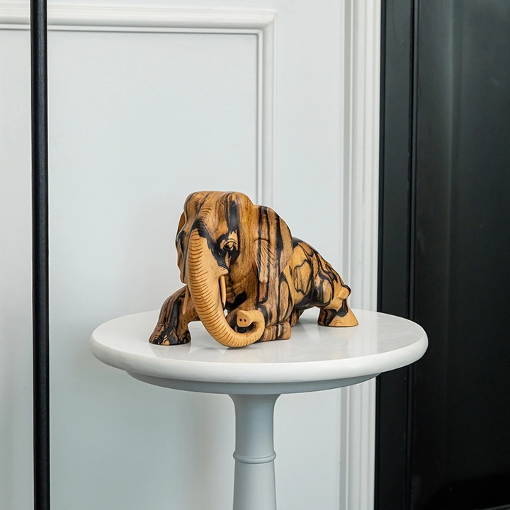 Sleepy handcrafted Animal Sculptures, styled in an interior