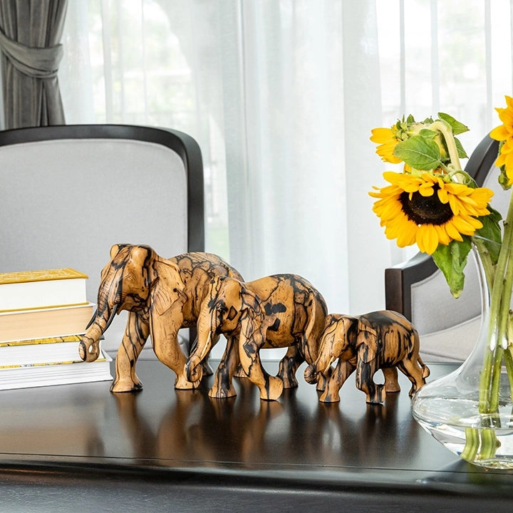 Tara handcrafted Animal Sculptures, styled in an interior