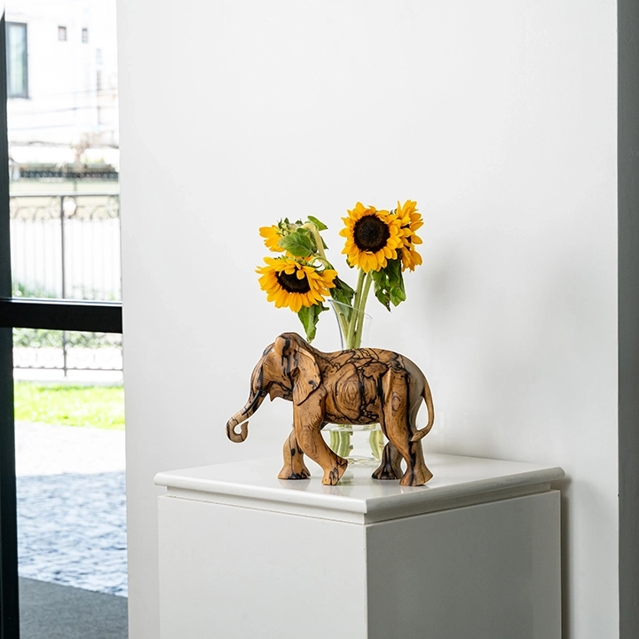 Tara handcrafted Animal Sculptures, styled in an interior