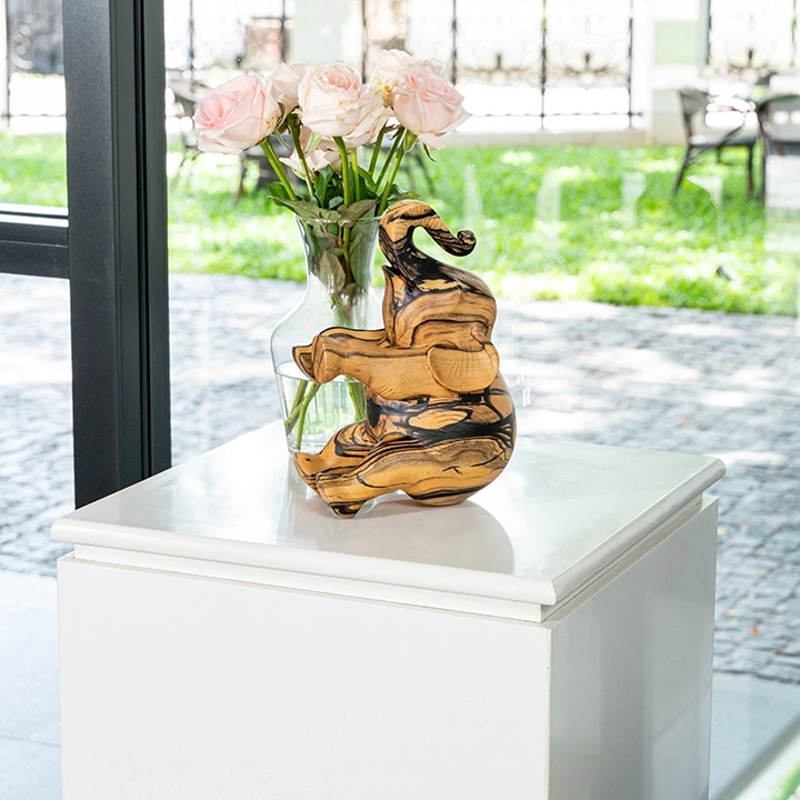 Joy handcrafted Animal Sculptures, styled in an interior