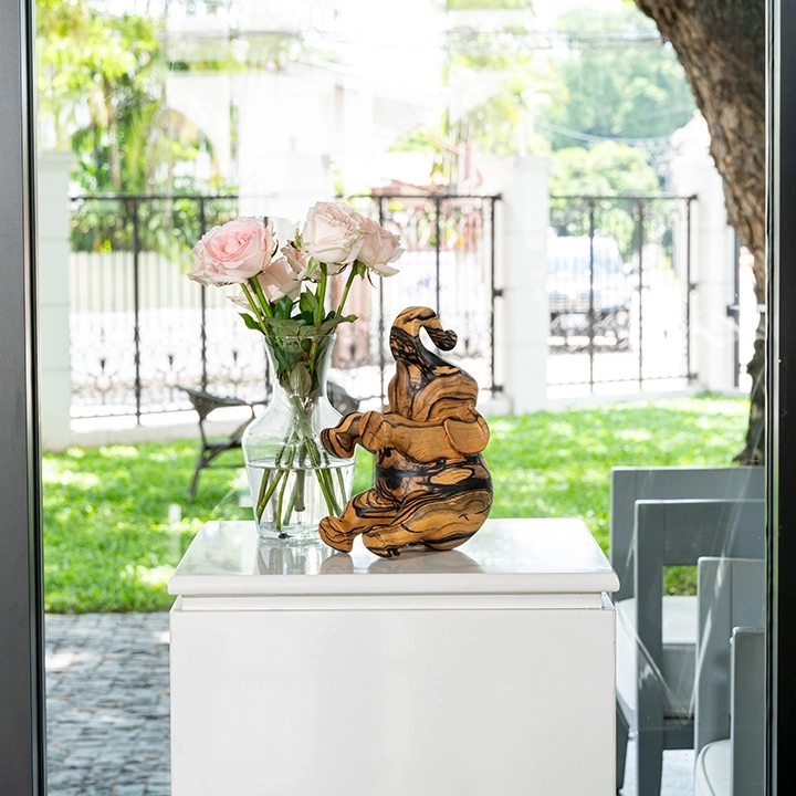 Joy handcrafted Animal Sculptures, styled in an interior