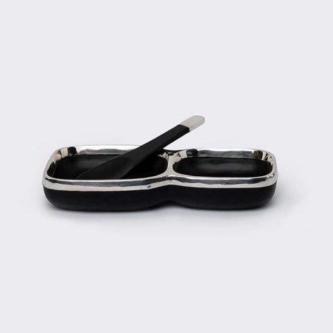 Sara handcrafted Condiment trays & trays, studio view