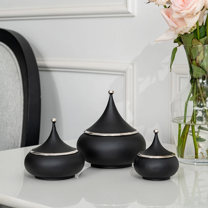 Cupolas handcrafted Boxes & Jars, styled in an interior