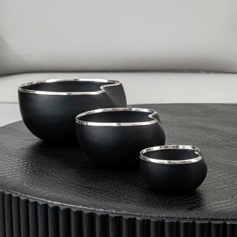 Eclipse handcrafted Bowls, styled in an interior