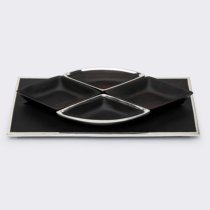 Rombos handcrafted Condiment trays & trays, detail