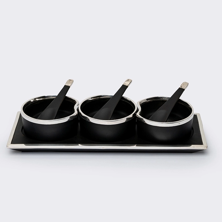 Moon Cycle handcrafted Condiment trays & trays, detail