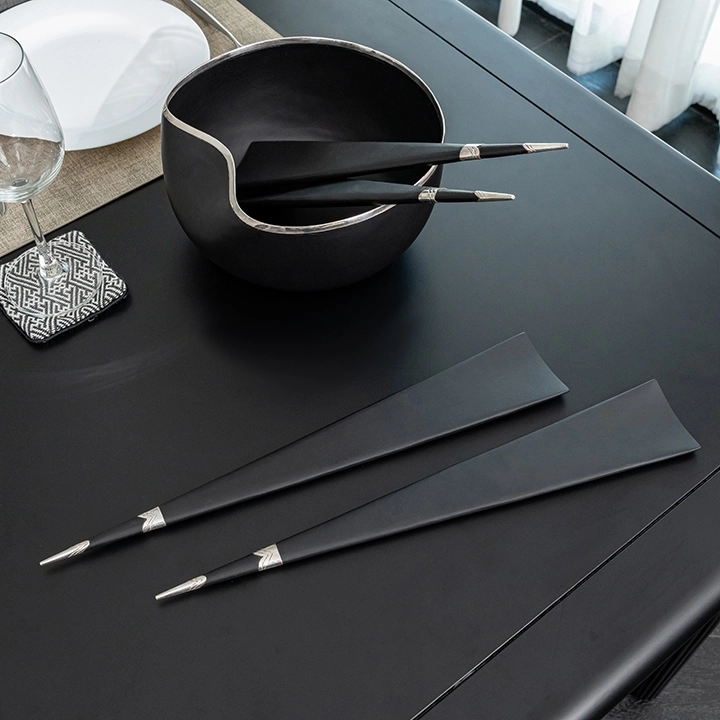 Spear handcrafted Chopsticks, Spoons & Salad Servers, styled in an interior