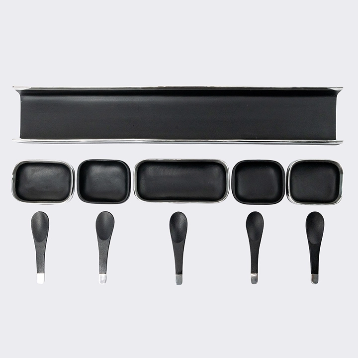 The River handcrafted Condiment trays & trays, detail