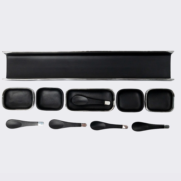 The River handcrafted Condiment trays & trays, detail