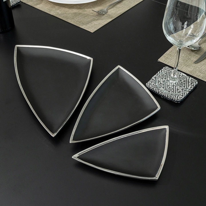 Water Lillies handcrafted Platters & plates, styled in an interior