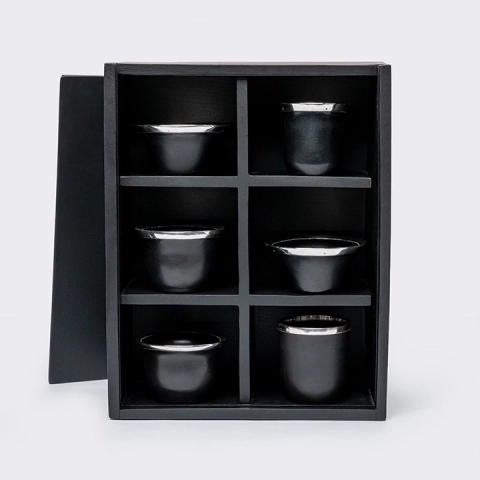 Sake Ecstasy set handcrafted Japanese Inspirations, studio view