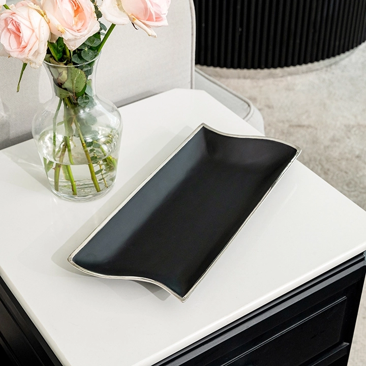 Wave handcrafted Platters & plates, styled in an interior