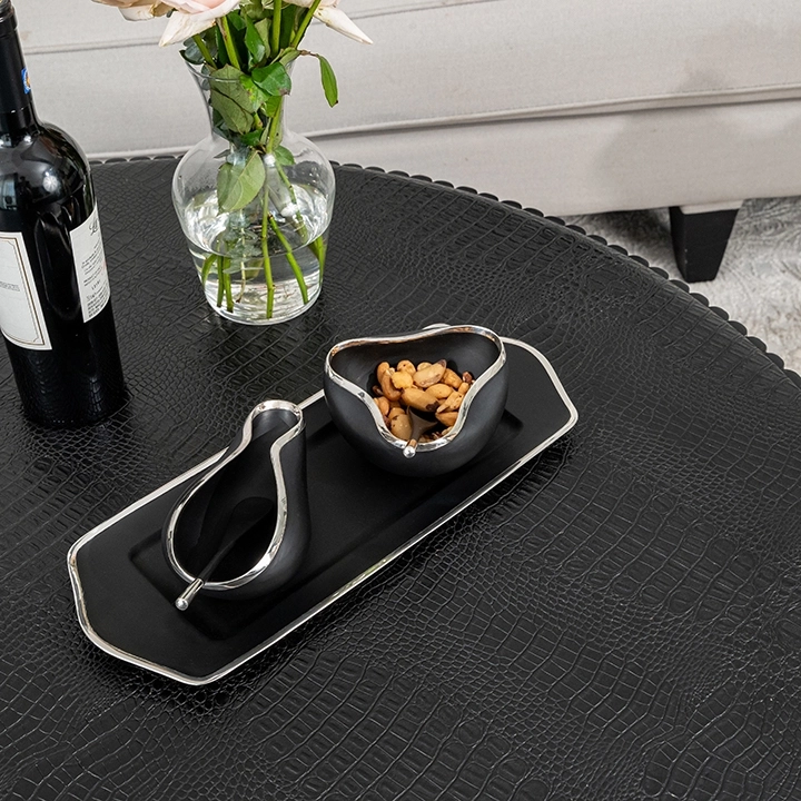 Flora handcrafted Condiment trays & trays, styled in an interior