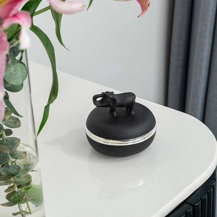 Zippy handcrafted Boxes & Jars, styled in an interior