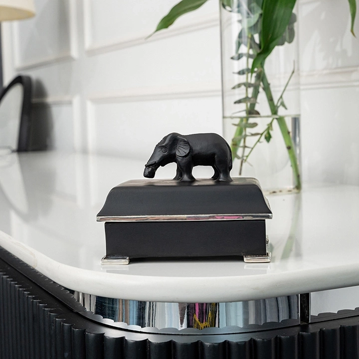 Blinky handcrafted Boxes & Jars, styled in an interior
